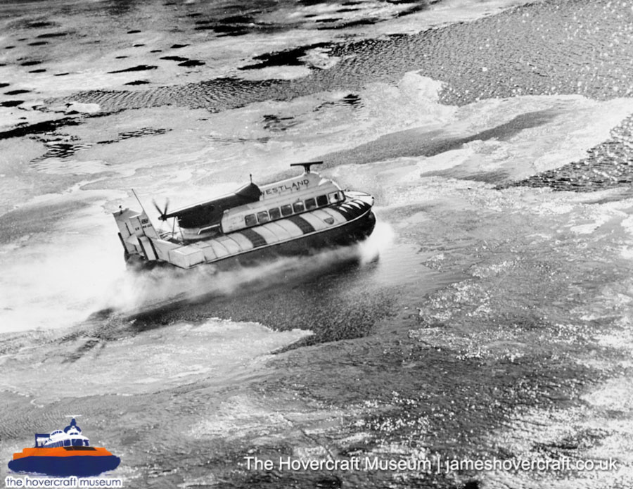 SRN6 with Westland -  (credit: The Hovercraft Museum Trust).
